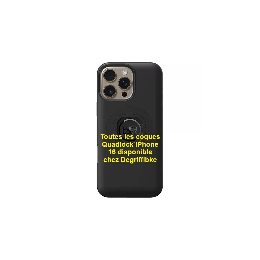 Case Quad Lock robuste pour Apple iPhone 15 chez Degriffbike