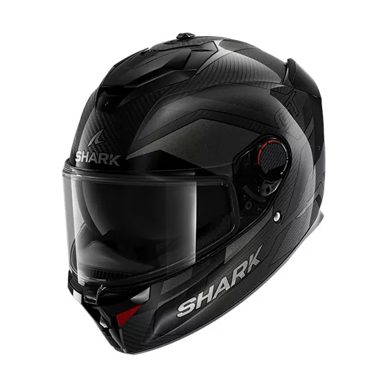 casque intégral shark spartan gt pro carbon noir brillant - degriffbike.ch