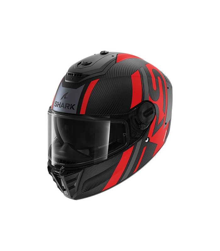 casque intégral shark spartan RS carbon noir rouge - degriffbike.ch