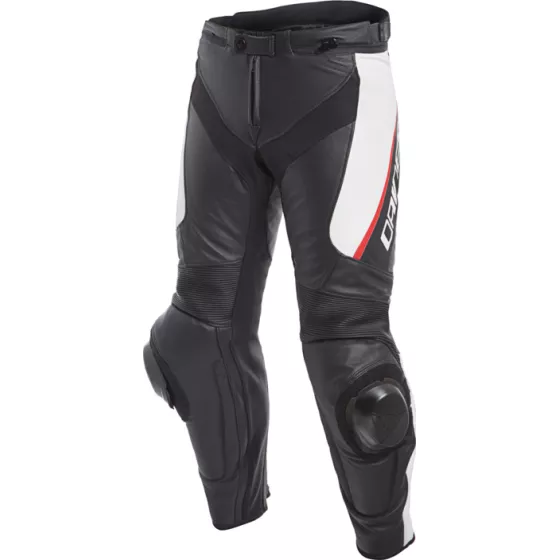 Lederhose DAINESE DELTA 3 - Schwarz-Weiß-Rot