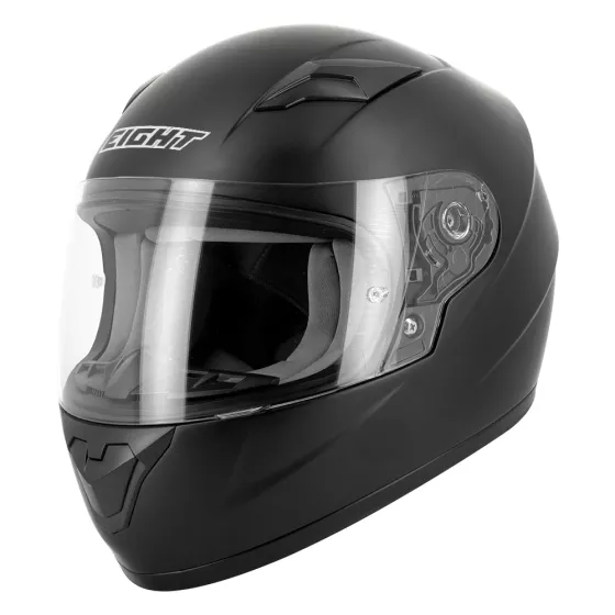 Eight S446 Seeker (ECE22.06) Integralhelm für Kinder - Mattschwarz