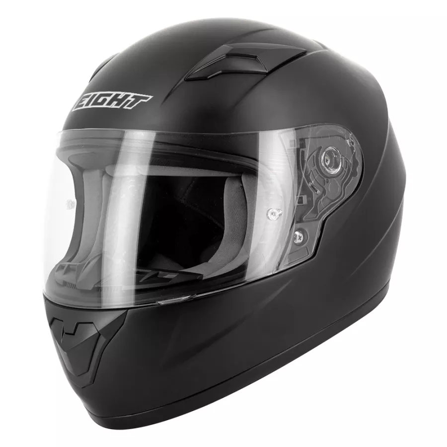 Eight S446 Seeker (ECE22.06) Integralhelm für Kinder - Mattschwarz