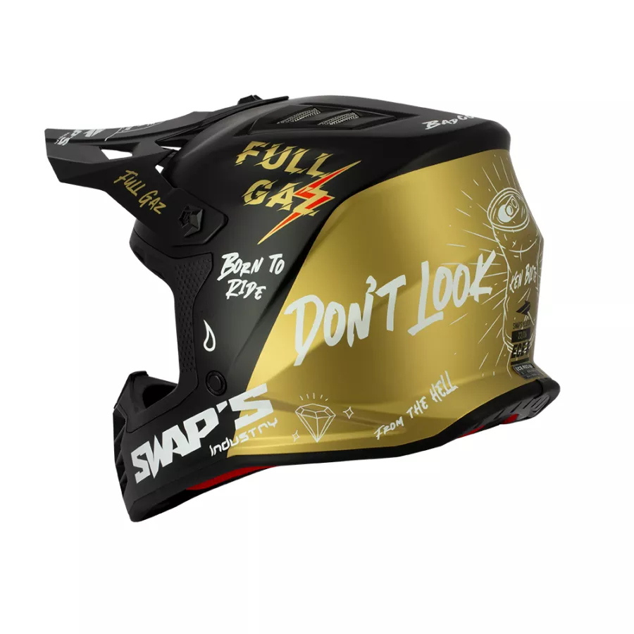 SWAPS S886 ROCK'IT Offroad-Helm für Kinder (ECE R22-06) - FullGaz