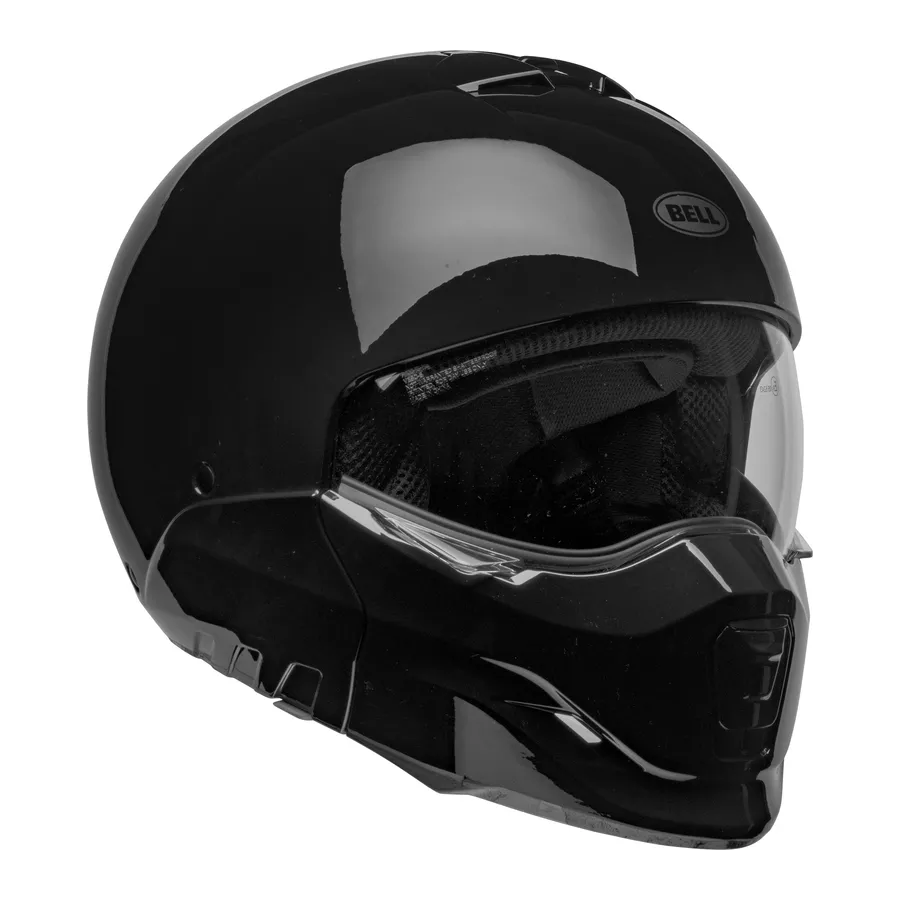 BELL BROOZER Transformierbarer Helm (ECE22-06) Glänzend Schwarz