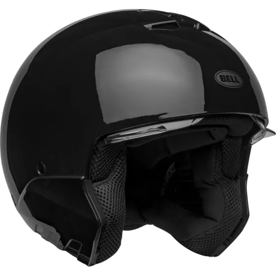 BELL BROOZER Transformierbarer Helm (ECE22-06) Glänzend Schwarz
