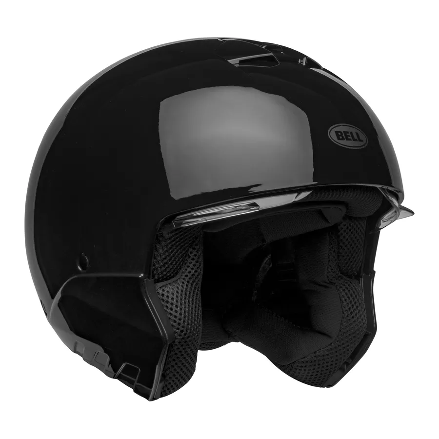 BELL BROOZER Transformierbarer Helm (ECE22-06) Glänzend Schwarz
