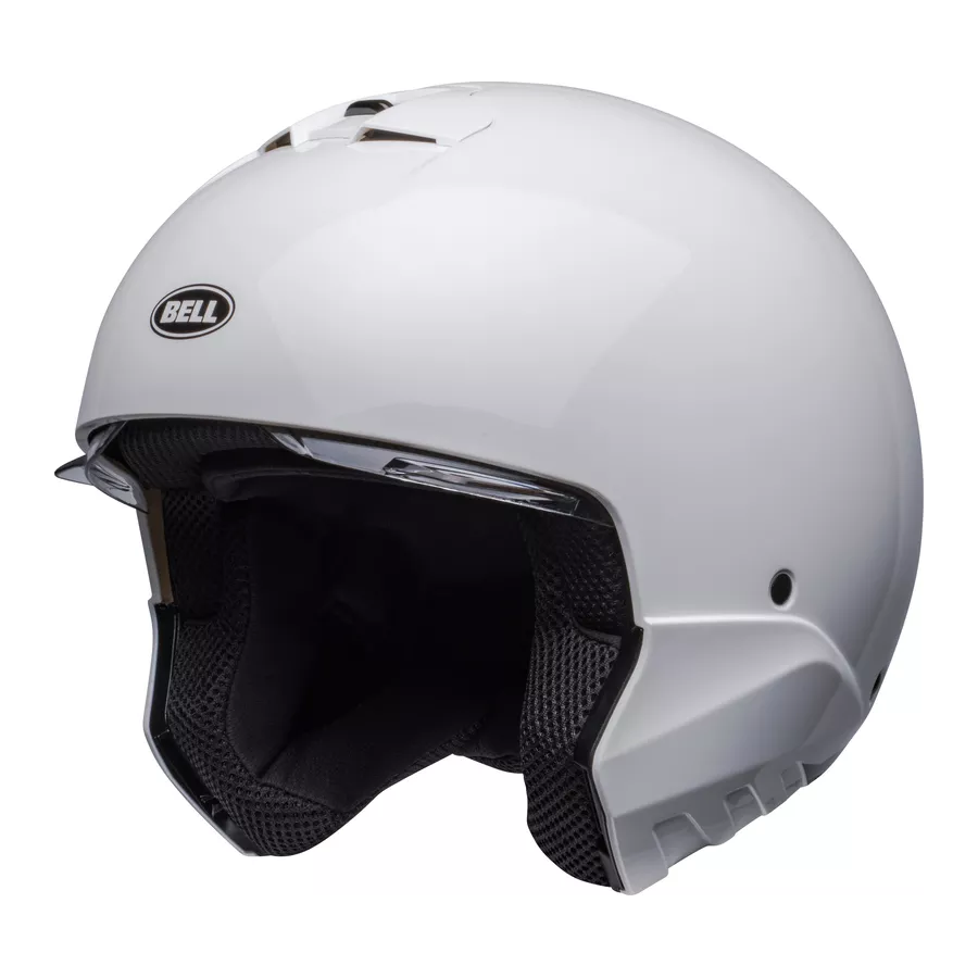 nouveau casque modulable bell broozer ECE22-06 blanc brillant - degriffbike.ch