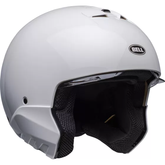 Bell Broozer Transformierbarer Helm (ECE22-06) Glänzend Weiß
