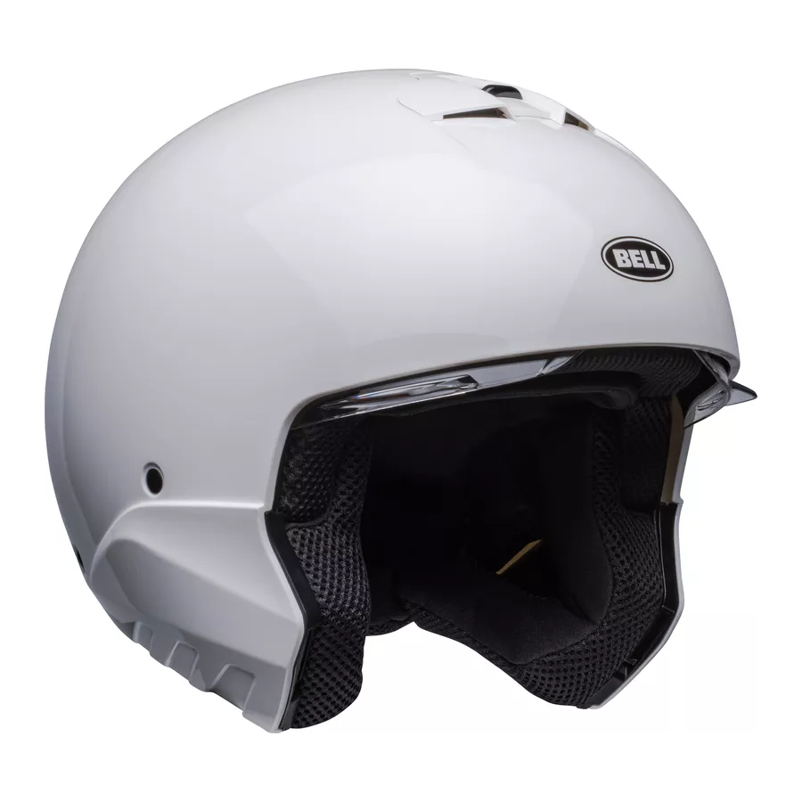 Bell Broozer Transformierbarer Helm (ECE22-06) Glänzend Weiß