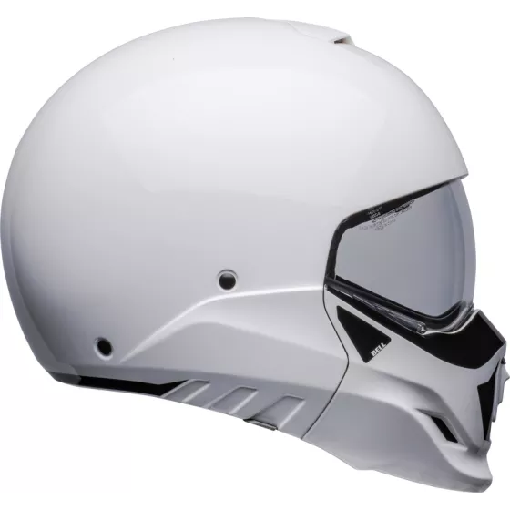 nouveau casque modulable bell broozer ECE22-06 blanc brillant - degriffbike.ch