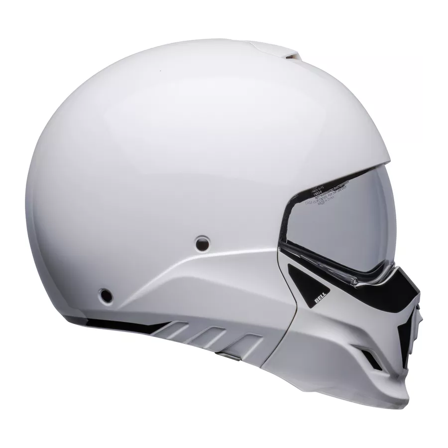 Bell Broozer Transformierbarer Helm (ECE22-06) Glänzend Weiß