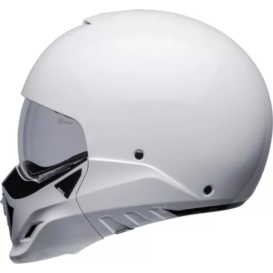 nouveau casque modulable bell broozer ECE22-06 blanc brillant - degriffbike.ch