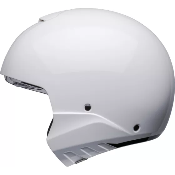nouveau casque modulable bell broozer ECE22-06 blanc brillant - degriffbike.ch