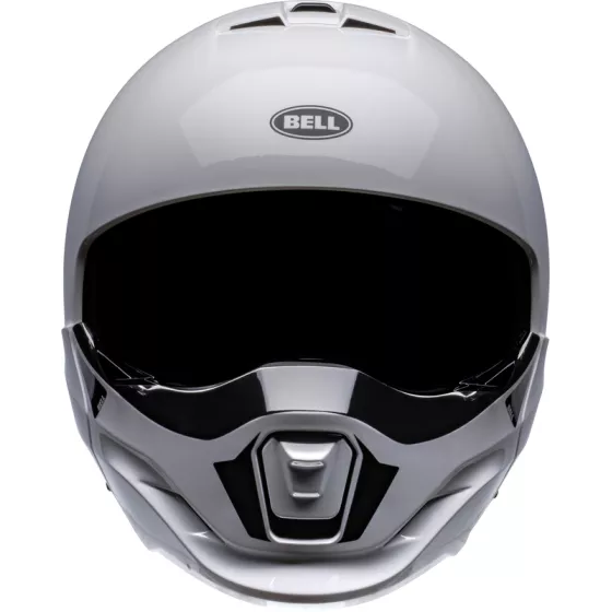 nouveau casque modulable bell broozer ECE22-06 blanc brillant - degriffbike.ch