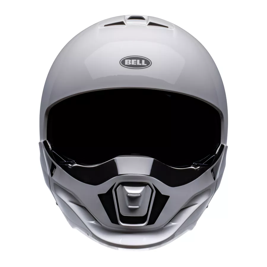 Bell Broozer Transformierbarer Helm (ECE22-06) Glänzend Weiß