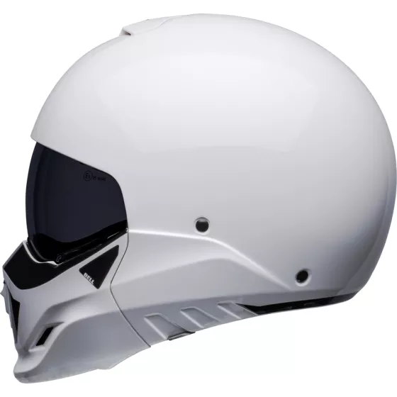 Bell Broozer Transformierbarer Helm (ECE22-06) Glänzend Weiß