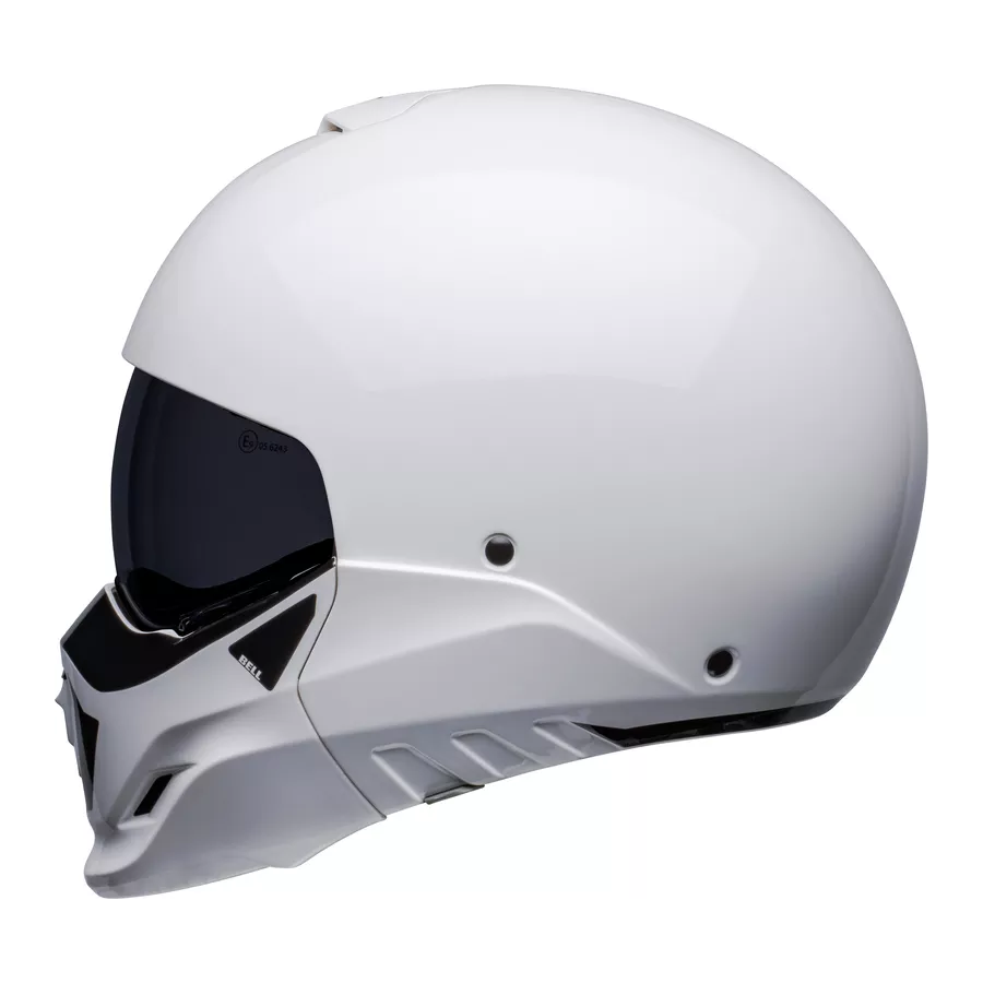 Bell Broozer Transformierbarer Helm (ECE22-06) Glänzend Weiß