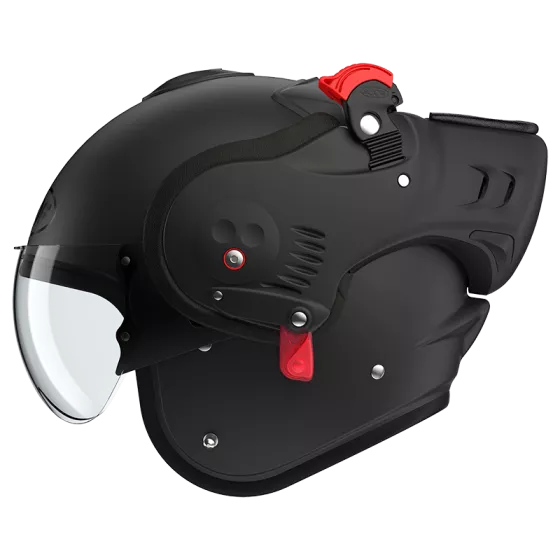 casque modulable roof boxer alpha (ece 22-06) noir mat - degriffbike.ch