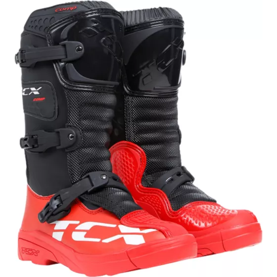 TCX Comp-Kid Kinderstiefel Schwarz-Rot