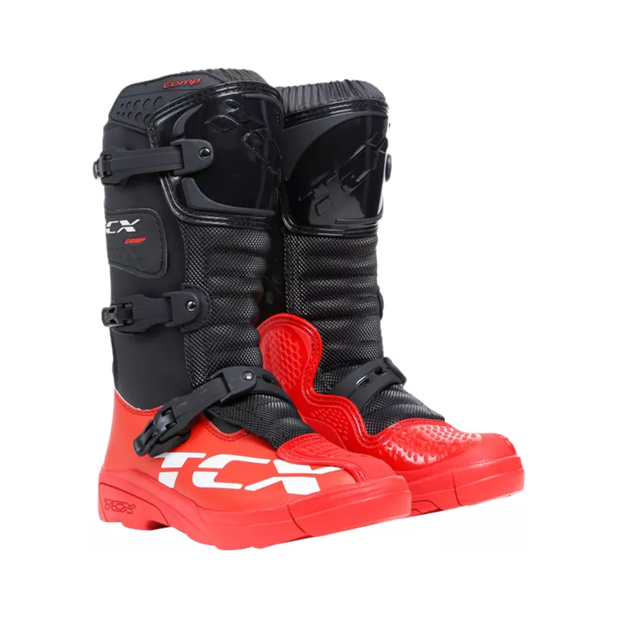 TCX Comp-Kid Kinderstiefel Schwarz-Rot