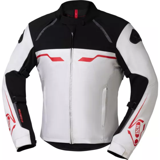 IXS Hexalon-ST Sportjacke - Weiß-Schwarz-Rot