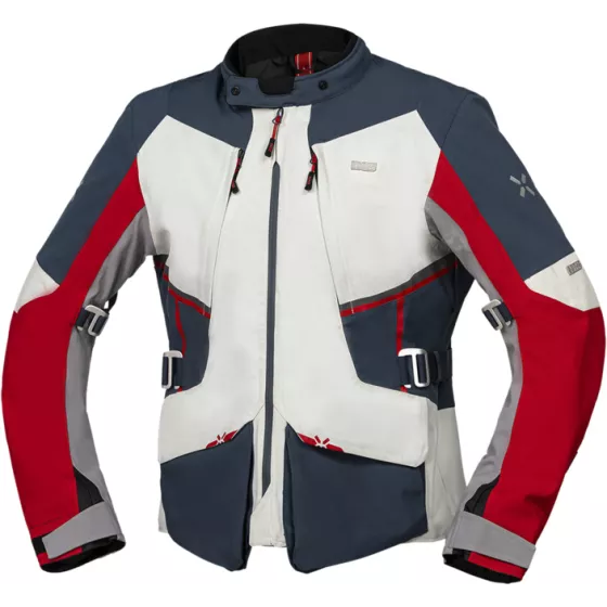 Veste Ixs Tourster-stx 1.0 - gris bleu rouge - degriffbike.ch