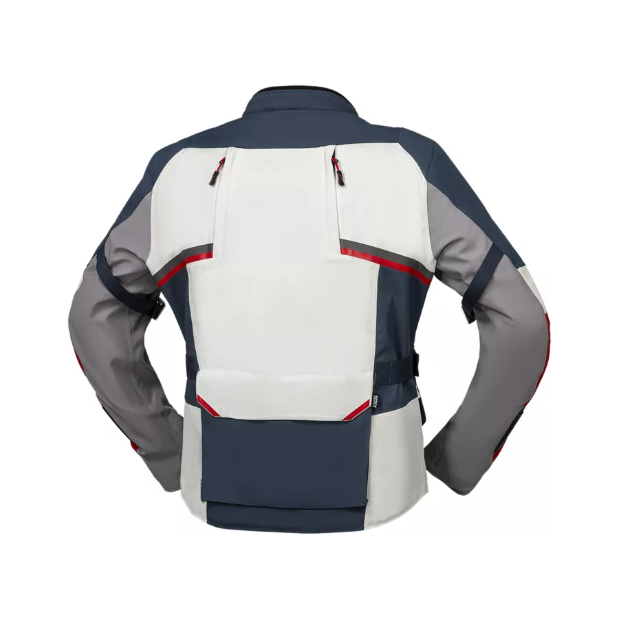 Veste Ixs Tourster-stx 1.0 - gris bleu rouge - degriffbike.ch