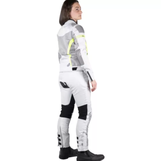 Veste femme sport Ixs Trigonis-Air - gris clair-jaune - degriffbike.ch