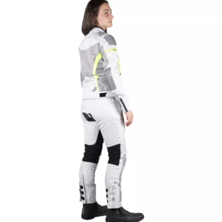 Veste femme sport Ixs Trigonis-Air - gris clair-jaune - degriffbike.ch