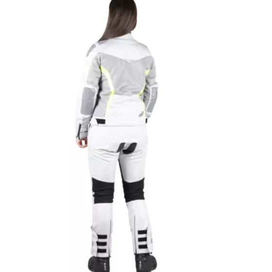 Veste femme sport Ixs Trigonis-Air - gris clair-jaune - degriffbike.ch
