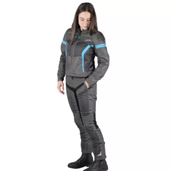 Veste femme sport IXS Trigonis-Air - Gris-bleu - degriffbike.ch
