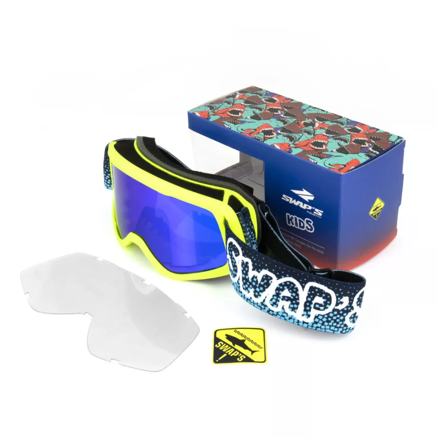 Masque cross enfant Swaps bubble kid sur Degriffbike