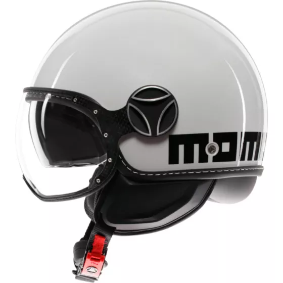 Momodesign FGTR Evo (ECE22-06) Jethelm - Weiß-Schwarz