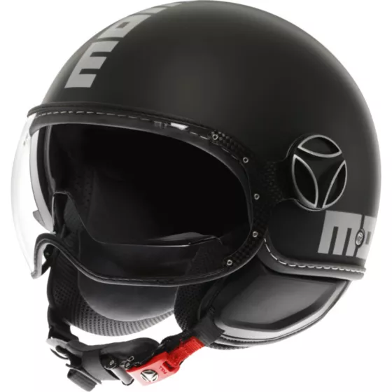 MOMODESIGN FGTR Evo (ECE22-06) Jethelm - Mattschwarz-Silber