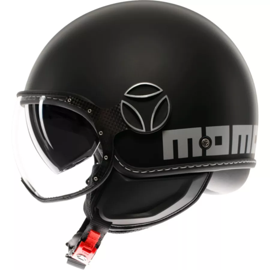 MOMODESIGN FGTR Evo (ECE22-06) Jethelm - Mattschwarz-Silber