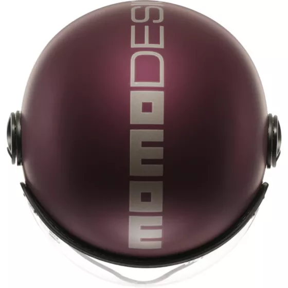 MOMODESIGN FGTR Evo (ECE22-06) Jethelm - Dunkelrot-Silber