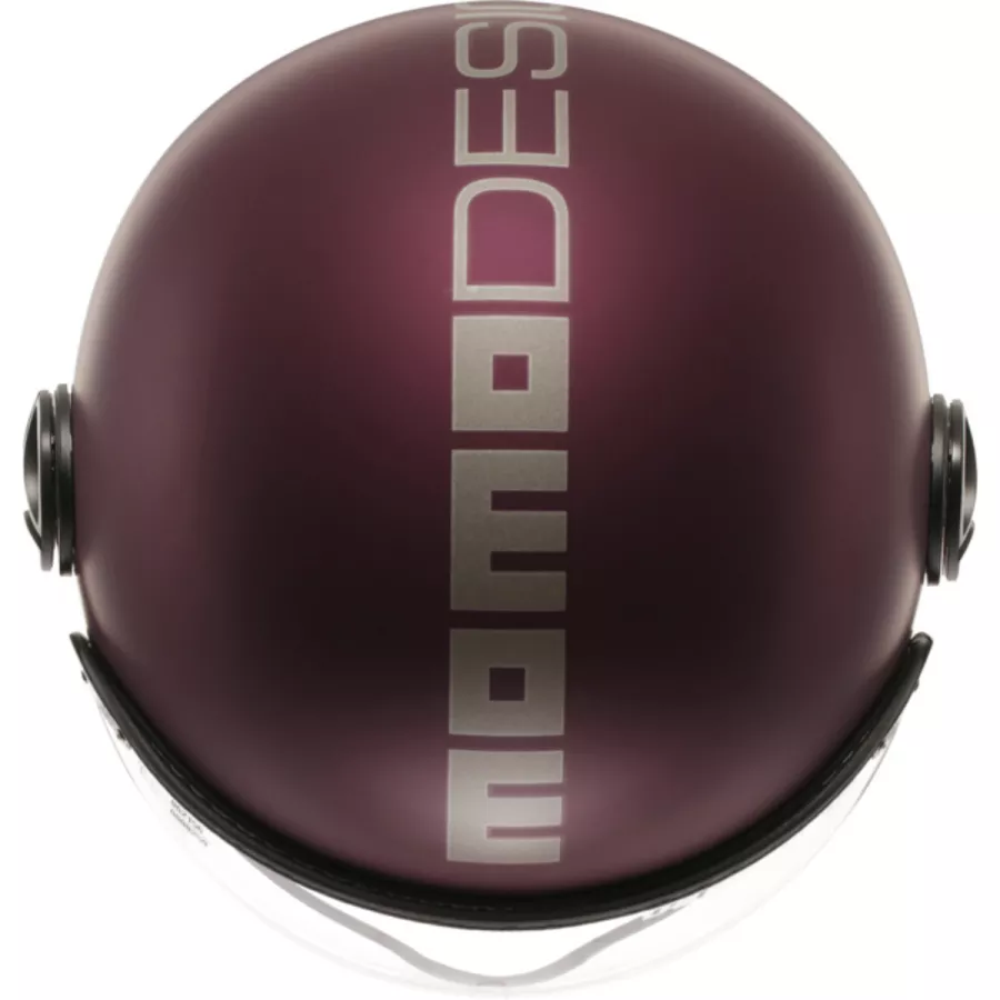 MOMODESIGN FGTR Evo (ECE22-06) Jethelm - Dunkelrot-Silber