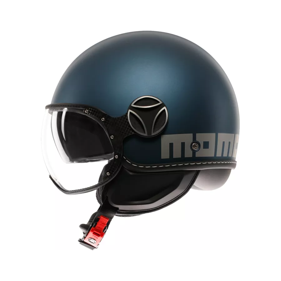 MOMODESIGN FGTR Evo (ECE22-06) Jethelm - Mattblau - Silber