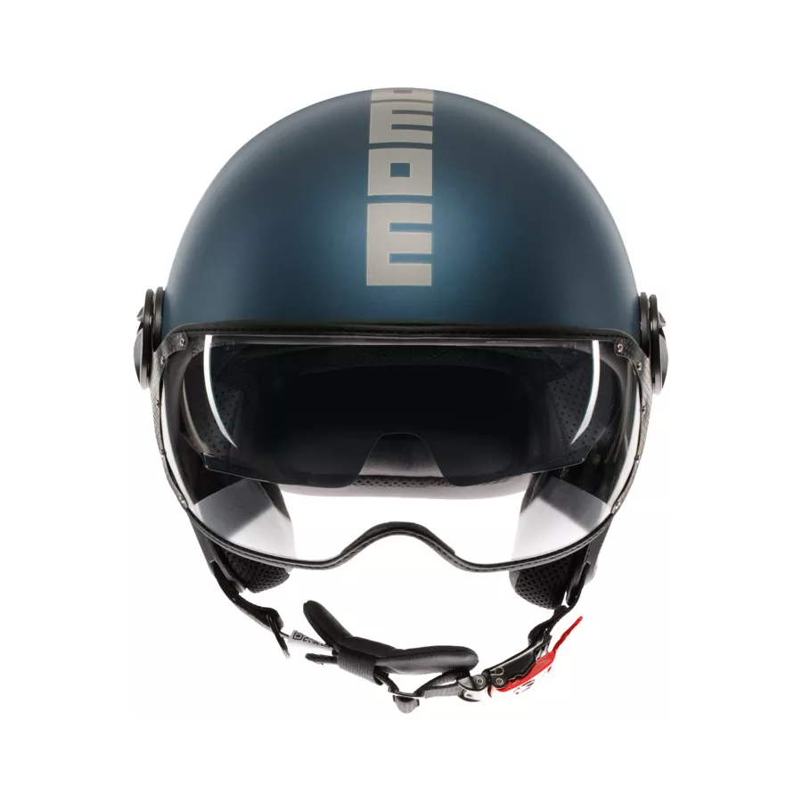 MOMODESIGN FGTR Evo (ECE22-06) Jethelm - Mattblau - Silber