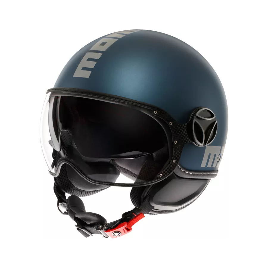 MOMODESIGN FGTR Evo (ECE22-06) Jethelm - Mattblau - Silber