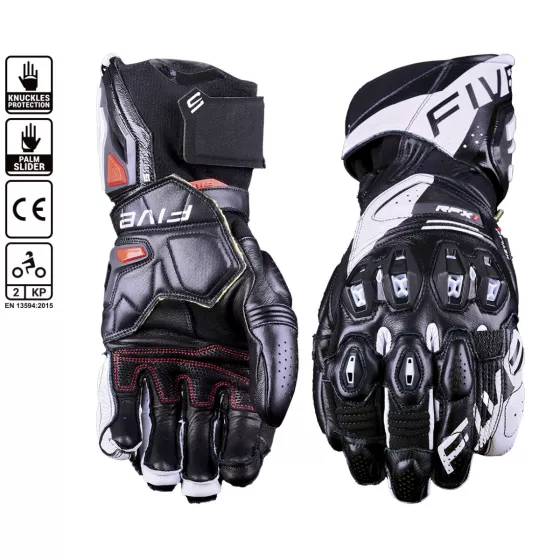 Gants racing Five RFX1 Evo - Noir-Blanc