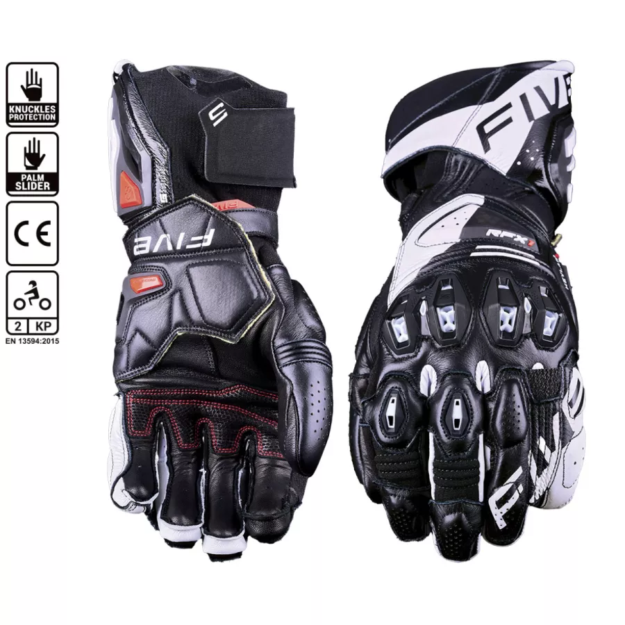 FIVE RFX1 Evo Racing Handschuhe - Schwarz-Weiß