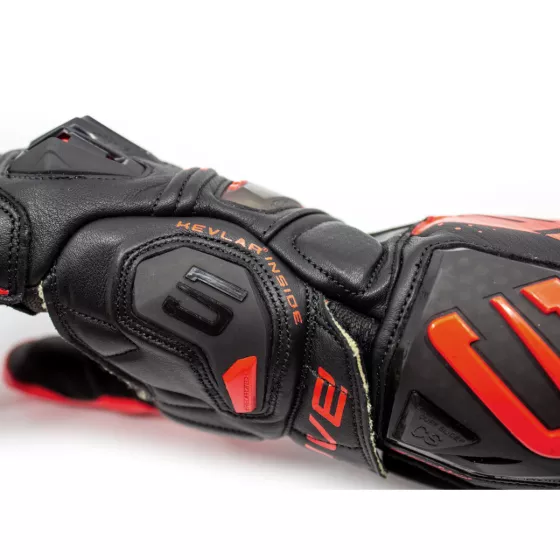Gants racing Five RFX1 Evo - Noir-Rouge fluo