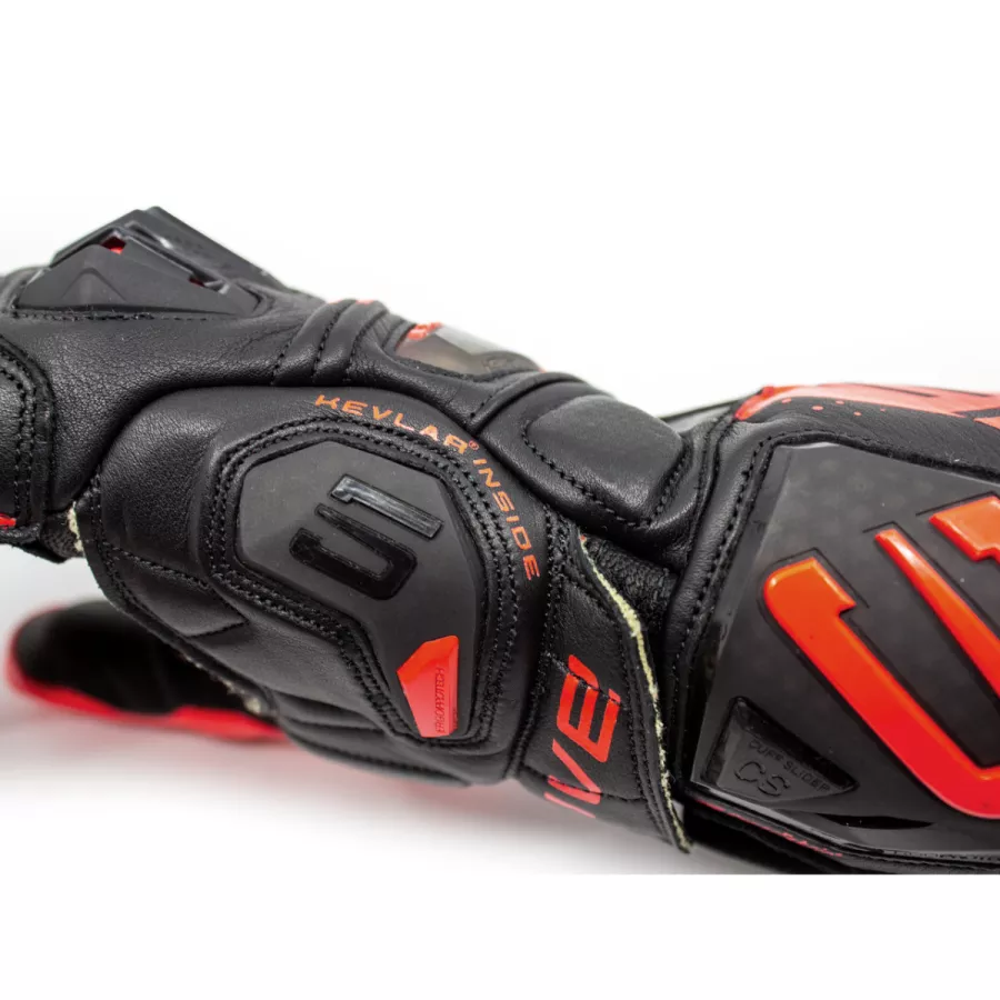 Gants racing Five RFX1 Evo - Noir-Rouge fluo