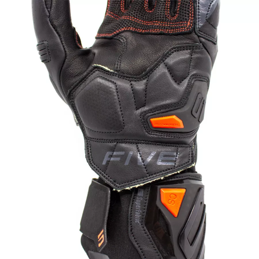 Gants racing Five RFX1 Evo - Noir-Gris foncé