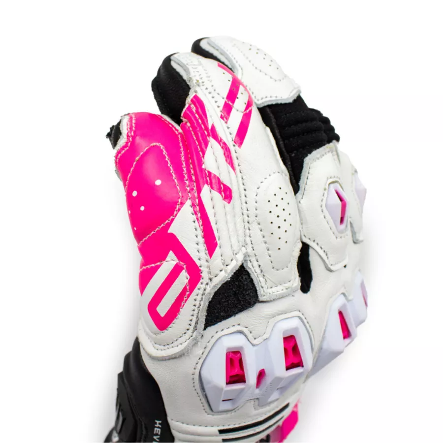 Gants racing femme Five RFX1 Evo - Blanc-Jaune fluo