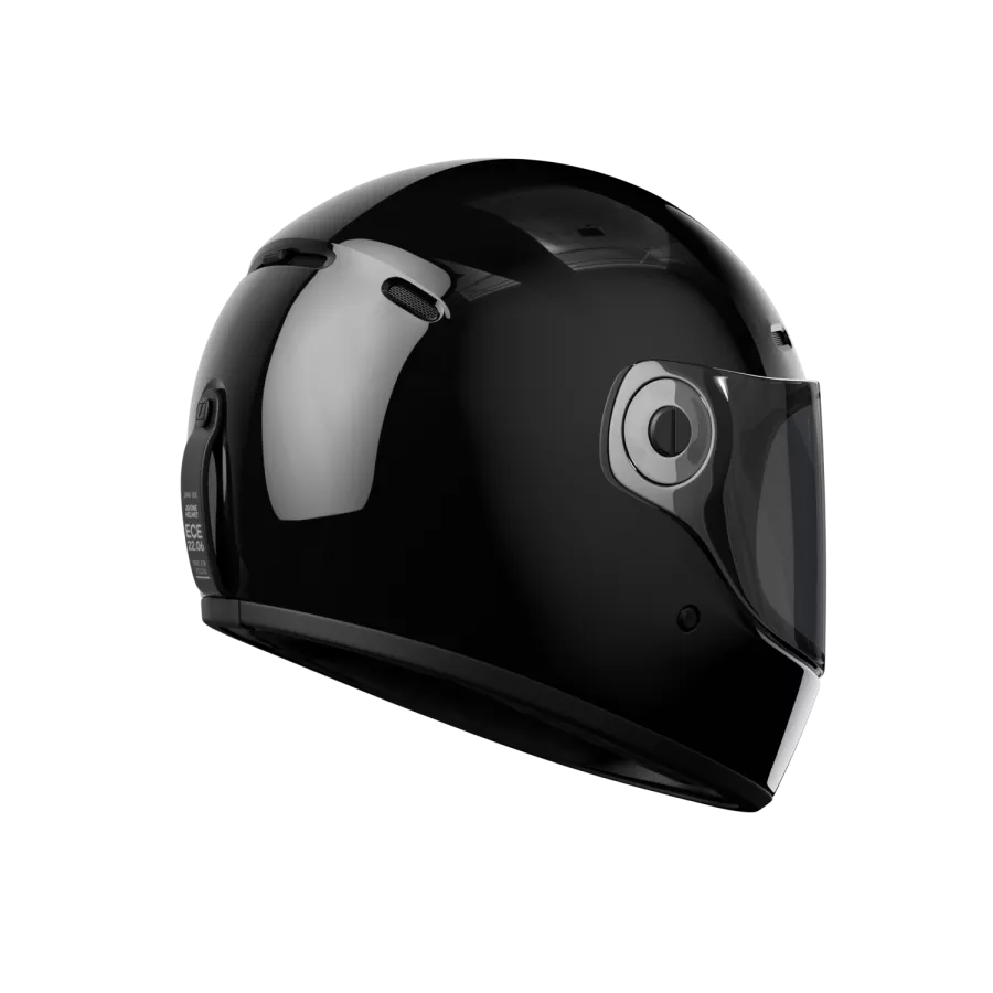JOHN DOE JD/ONE Integralhelm (ECE 22-06) - Schwarz glänzend