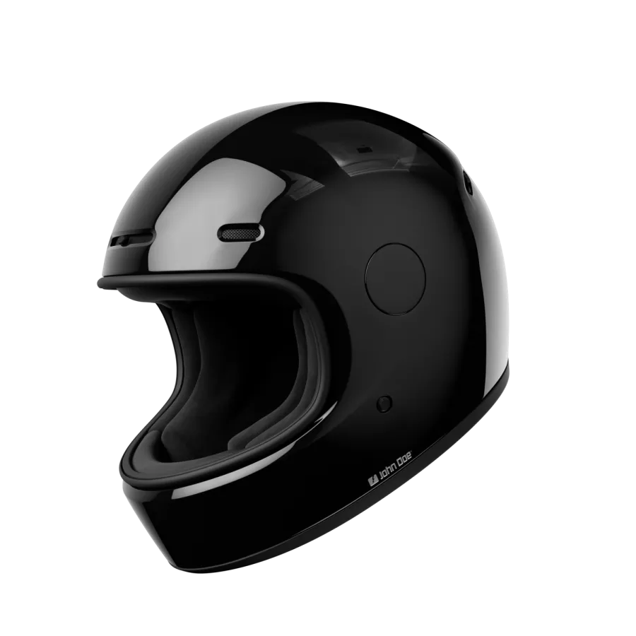 JOHN DOE JD/ONE Integralhelm (ECE 22-06) - Schwarz glänzend