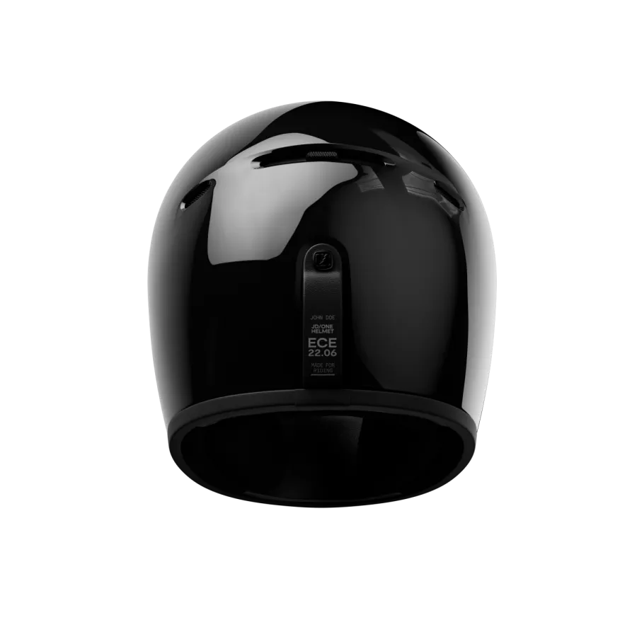 JOHN DOE JD/ONE Integralhelm (ECE 22-06) - Schwarz glänzend