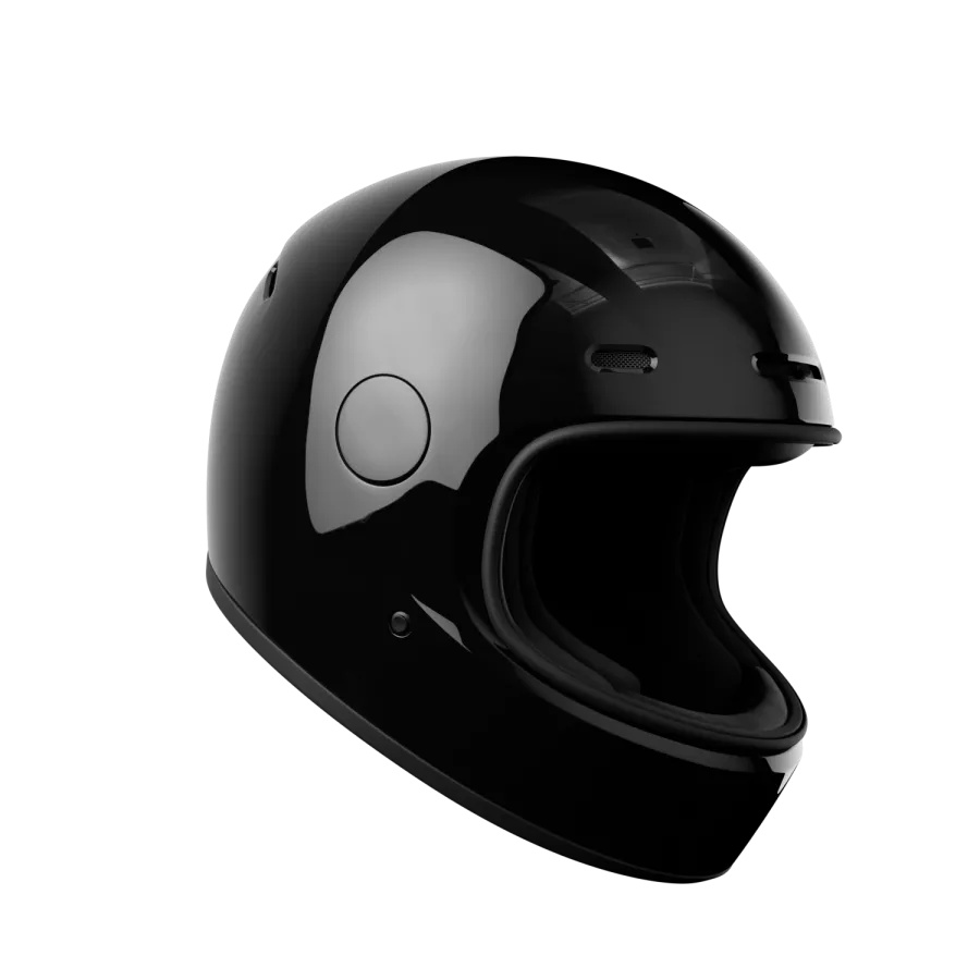JOHN DOE JD/ONE Integralhelm (ECE 22-06) - Schwarz glänzend